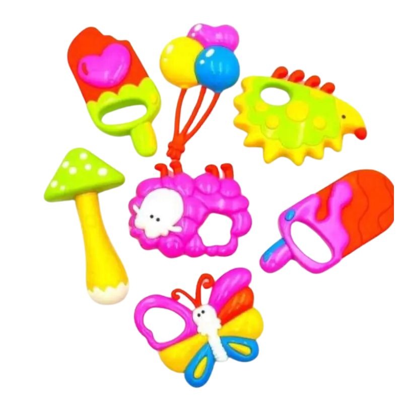 7PCs Baby Rattle Toys Set