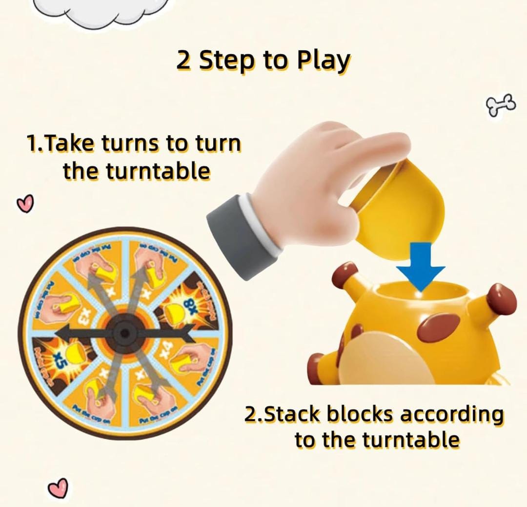 2Player Giraffe Stacking Game