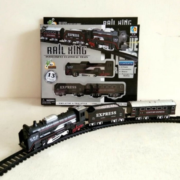 13Pcs Black Rail Track Train Toy