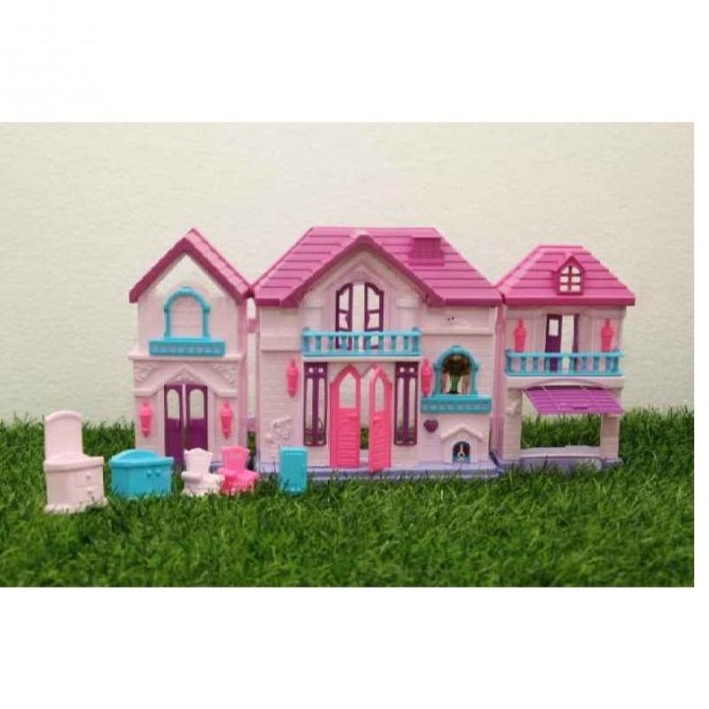 Doll House with Furniture For Baby Girls