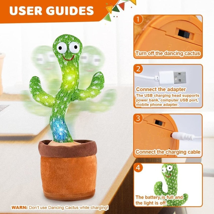 Cute Dancing and Talking Cactus Toy