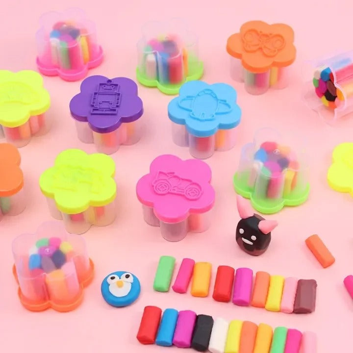 12 Colour Mini Clay Set For Kids