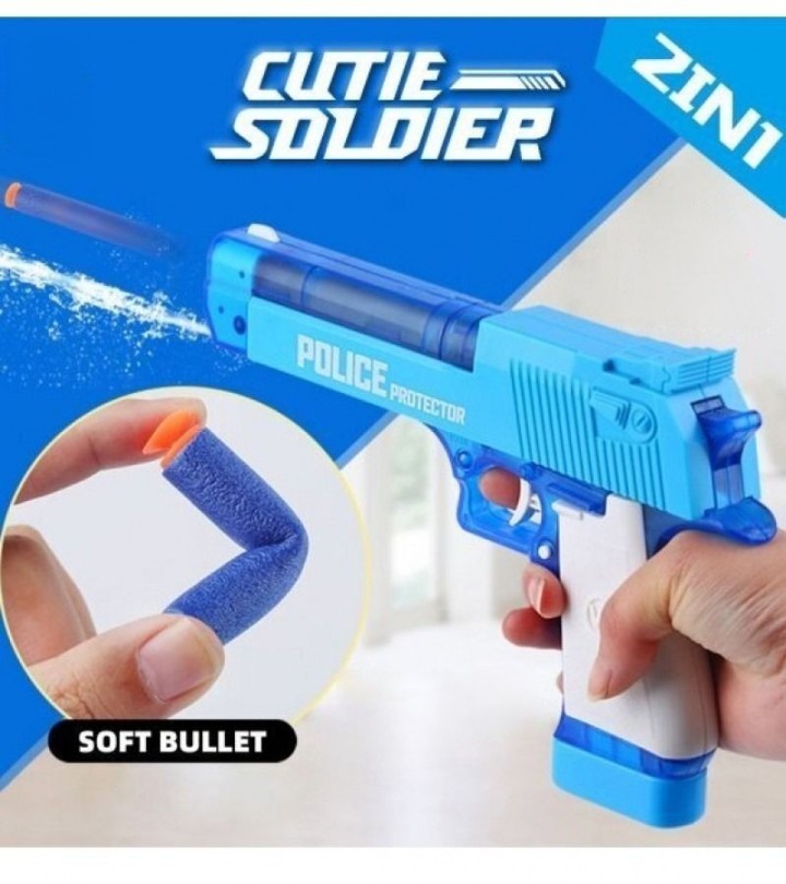 2 In 1 Soft Bullets & Water Gun Toy