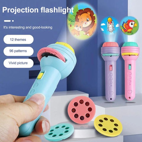 Mini Flashlight Slide Projector Toy