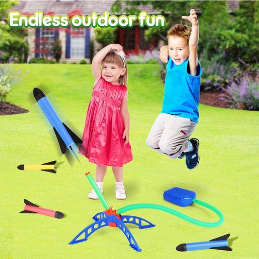 Foot Pump Air Rocket Launcher Toy