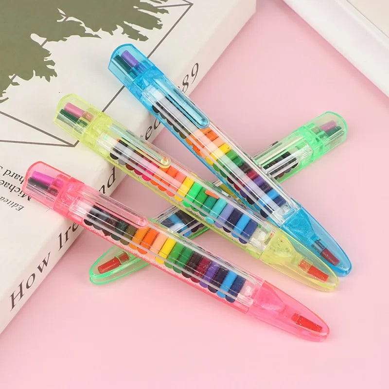 20 In 1 Kids Drawing Crayon Colour Pen