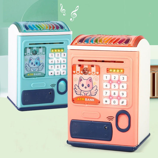 Password Fingerprint Unlock Money Saving Box