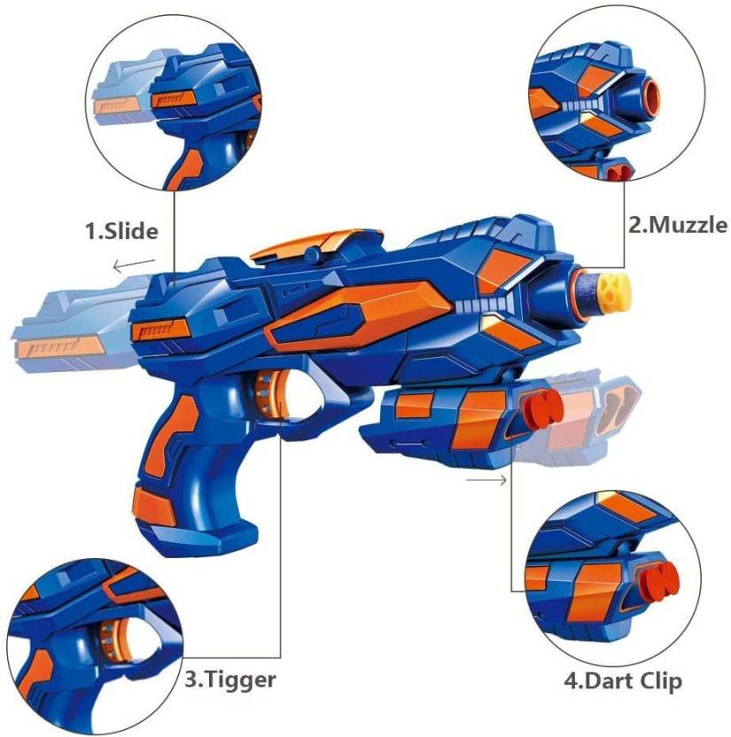 Soft Foam Bullet Blaster Gun Toy