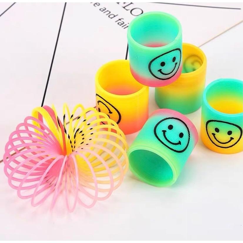 Pack of 2 - Magic Smiley Rainbow Spring