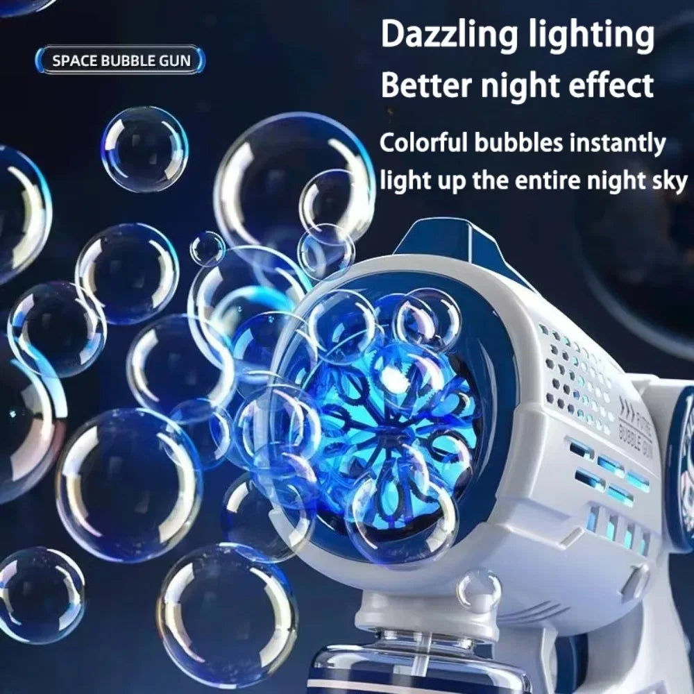 Space Shape Automatic Bubble Gun