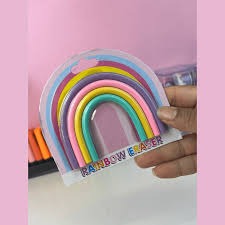 4Pcs Rainbow Eraser Pastel Stick