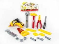 17Pc Kids Hardware Tool Set (Drill Machine Working)