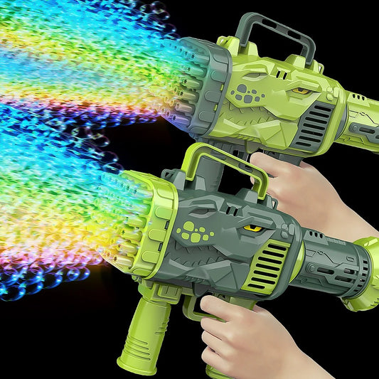 32 Hole Dinosaur Shape Bubble Gun