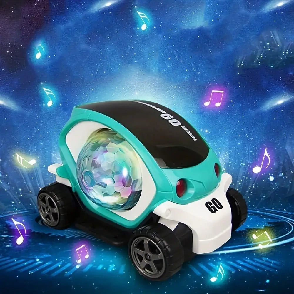 3D Rotating Luminous Light Music Car