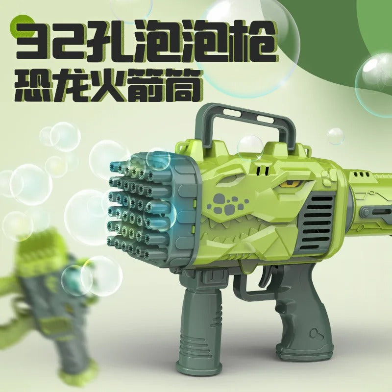 32 Hole Dinosaur Shape Bubble Gun