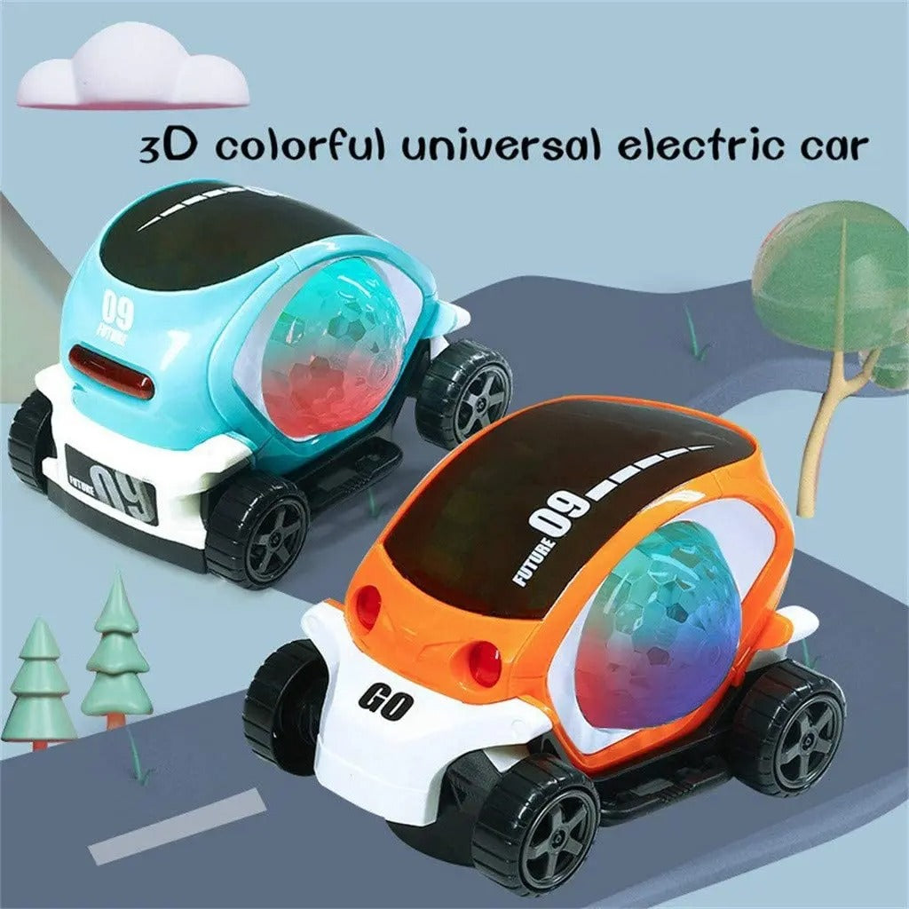 3D Rotating Luminous Light Music Car