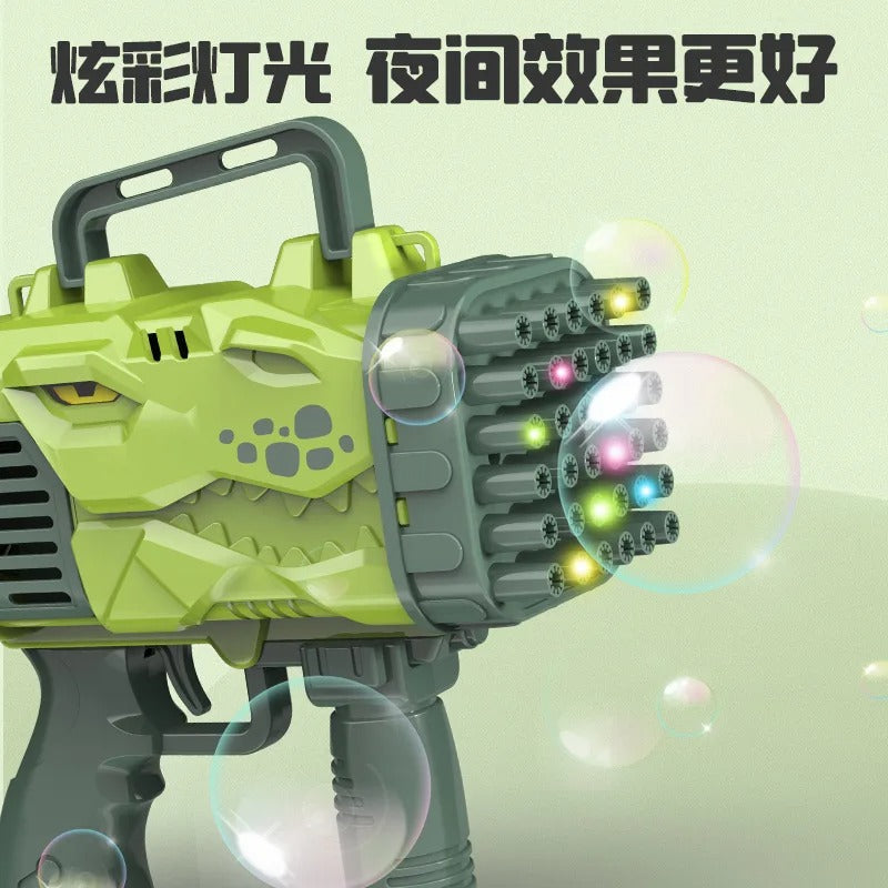 32 Hole Dinosaur Shape Bubble Gun
