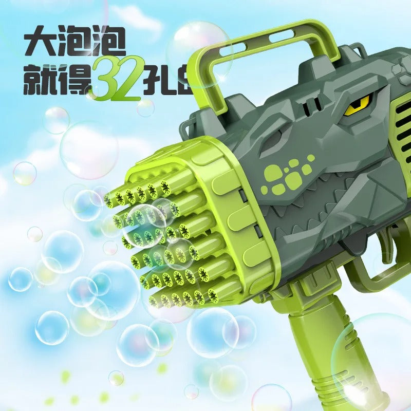 32 Hole Dinosaur Shape Bubble Gun