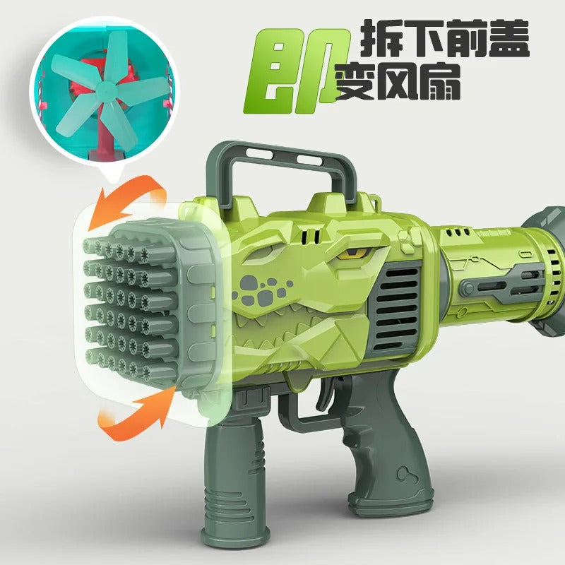 32 Hole Dinosaur Shape Bubble Gun