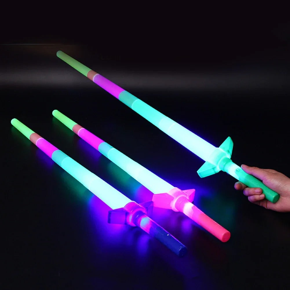 Extendable Rainbow Light Up Sword