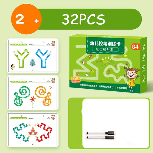 32Pages Magic Learning & Writing Book (with 2 Markers)