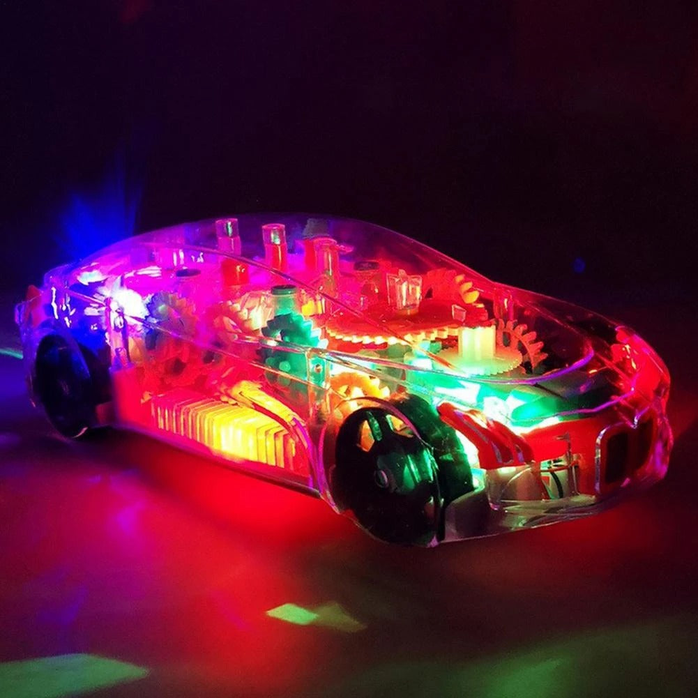 Plastic Transparent 5D Light Gear Car