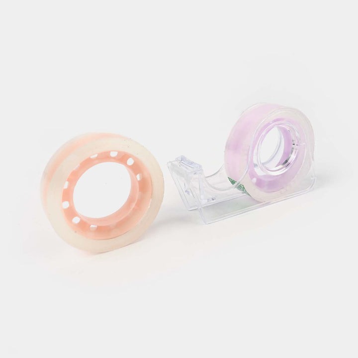 Pack of 2 Crystal Tape with Mini Tape Cutter